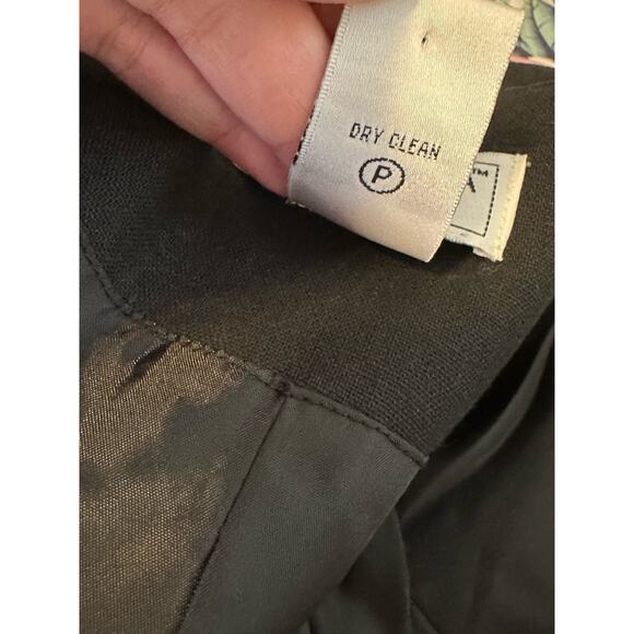 Victor Costa black studded long sleeves open front coat size Large - Picture 4 of 11